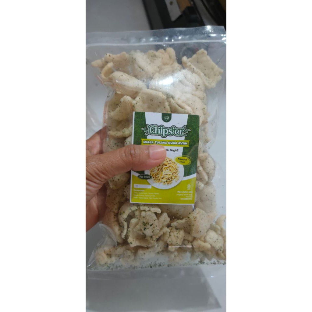 KERUPUK TULANG MUDA AYAM NINGRAT/KERUPUK TULANG MUDA AYAM RASA NORI/KERUPUK TULANG MUDA AYAM RUMPUT 