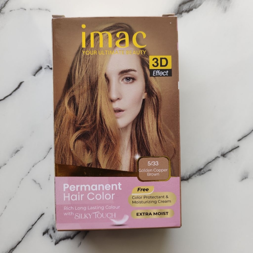 IMAC HAIR COLOR ASH BROWN | PEWARNA RAMBUT PERMANENT | HAIR COLORING