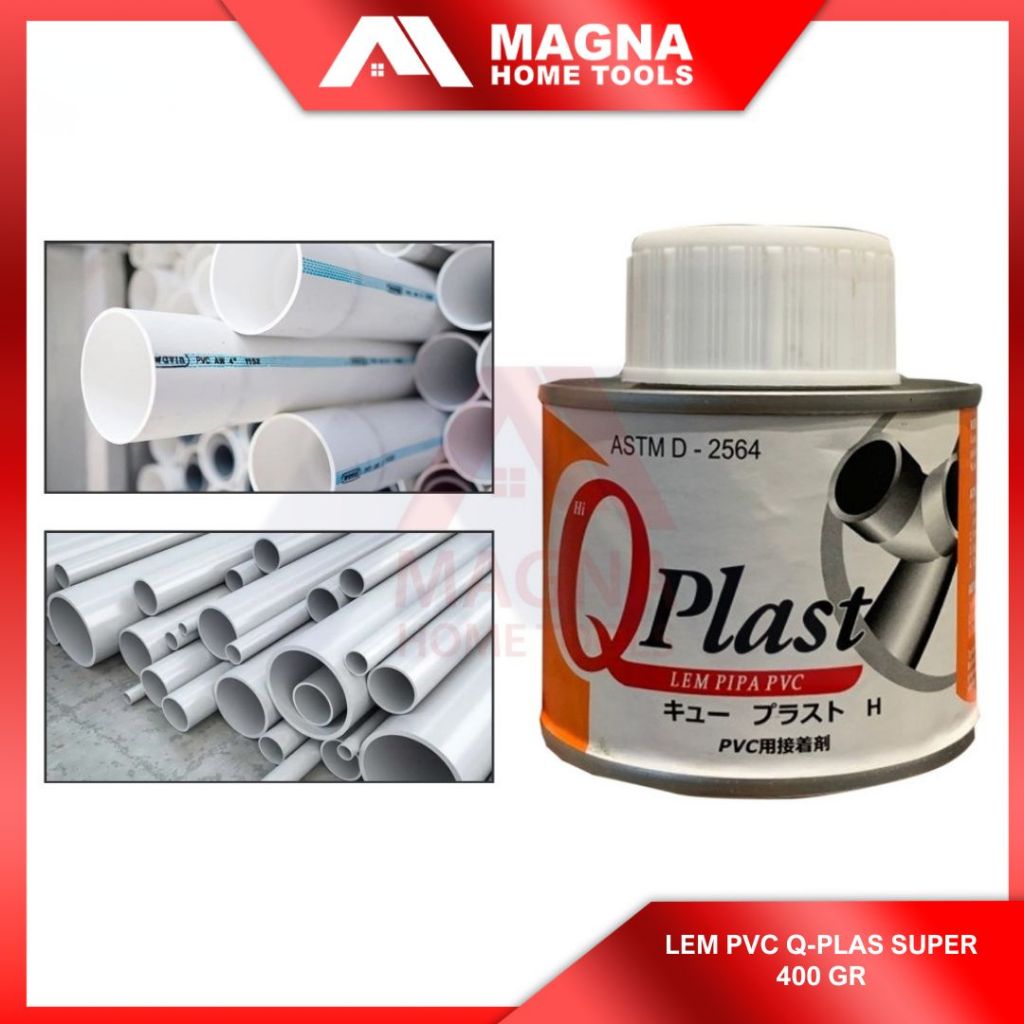 LEM PIPA PRALON PERALON PVC QPLAST SUPER 400GR