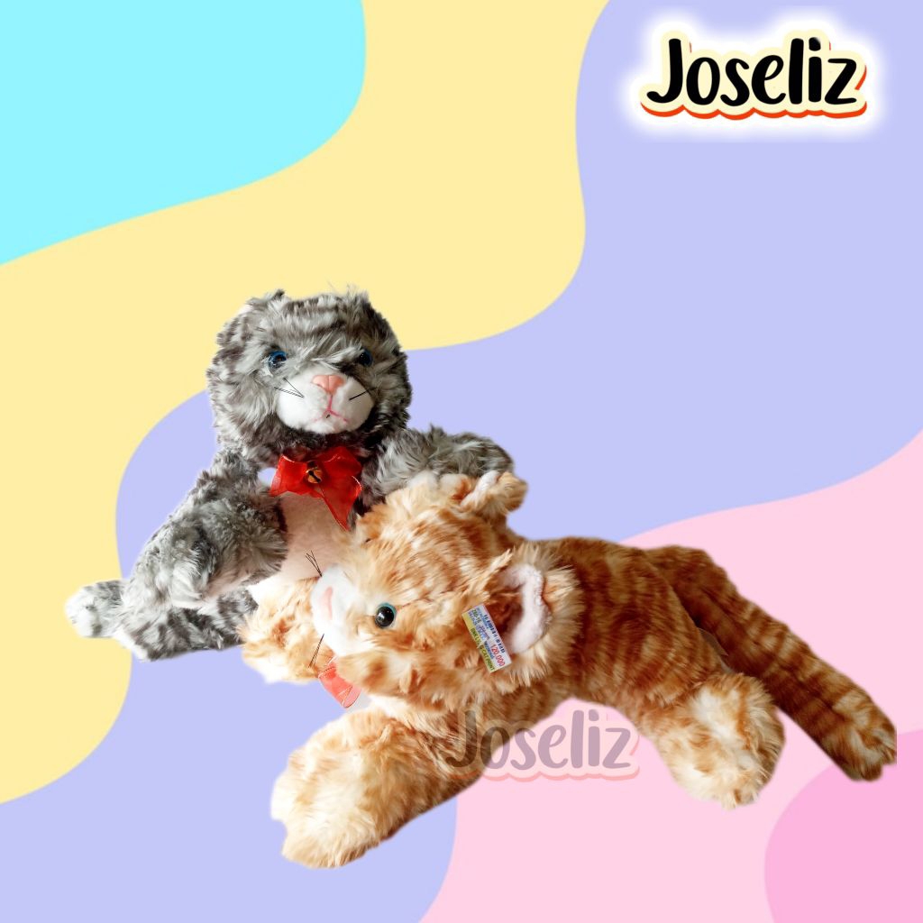 BONEKA KUCING CAT ANGGORA LYING ANIMAL