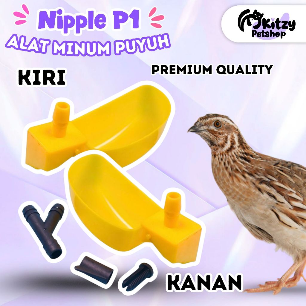 Nipel Nepel Niplle Ayam Puyuh Mangkok P1 Niple Tempat Minum Otomatis KITZY