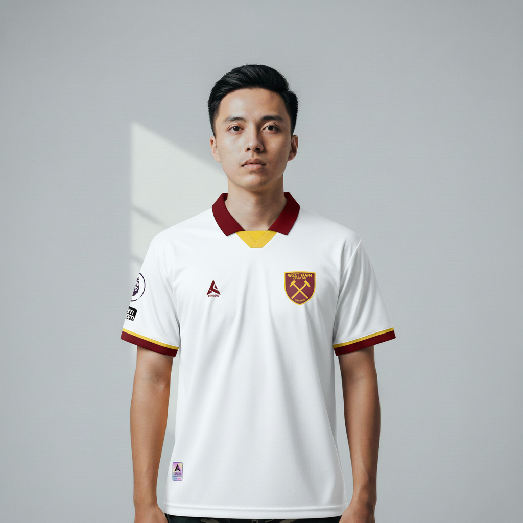 ATHLETIC SPORTWEAR - Jersey Vintage Bola Fantasy West Ham Third 2024-25 Fullprinting Casual - Atasan