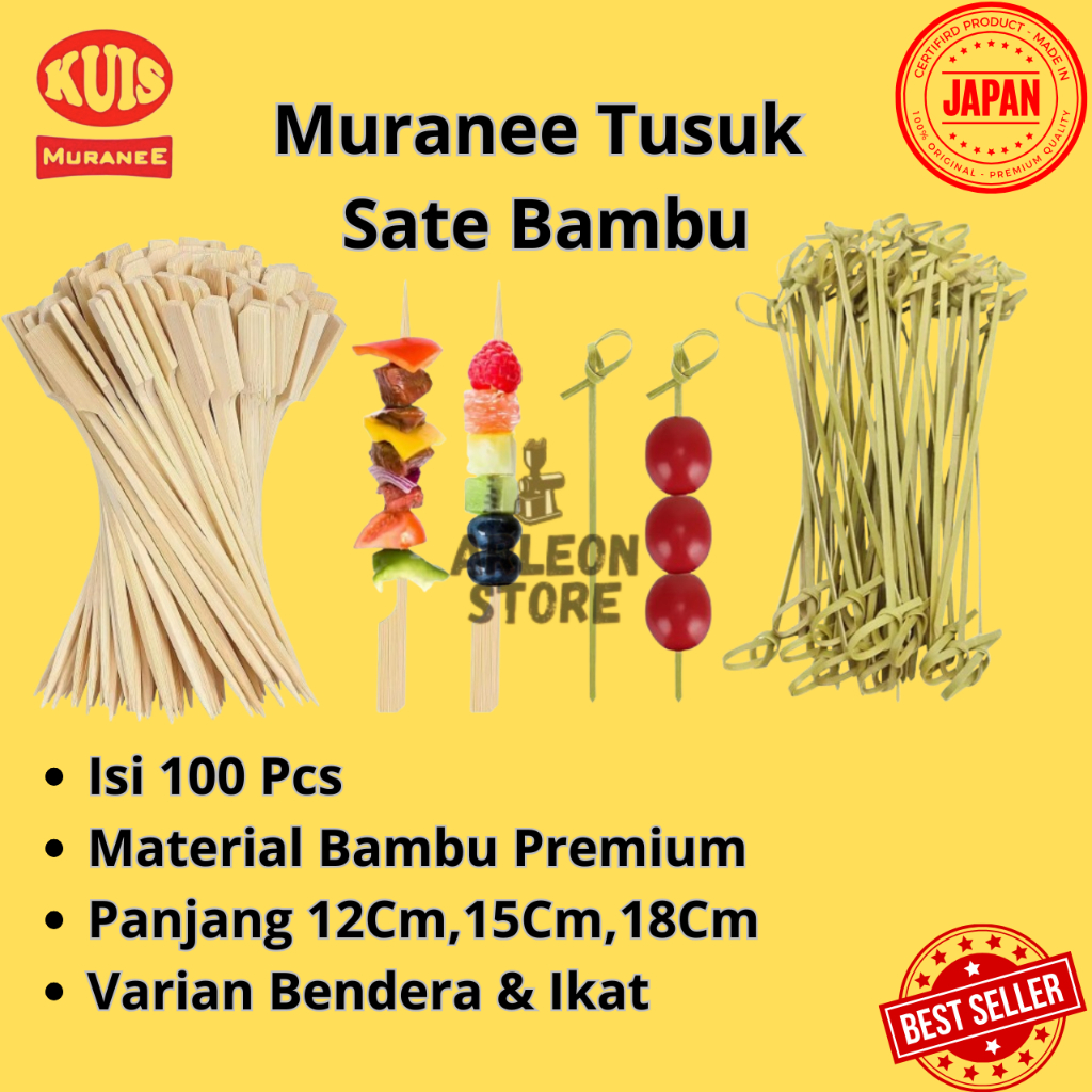 Tusuk Sate Yakitori / Tusuk Sate Jepang / Tusuk Sate Dayung Panjang 12cm,15cm,18cm Best Seller