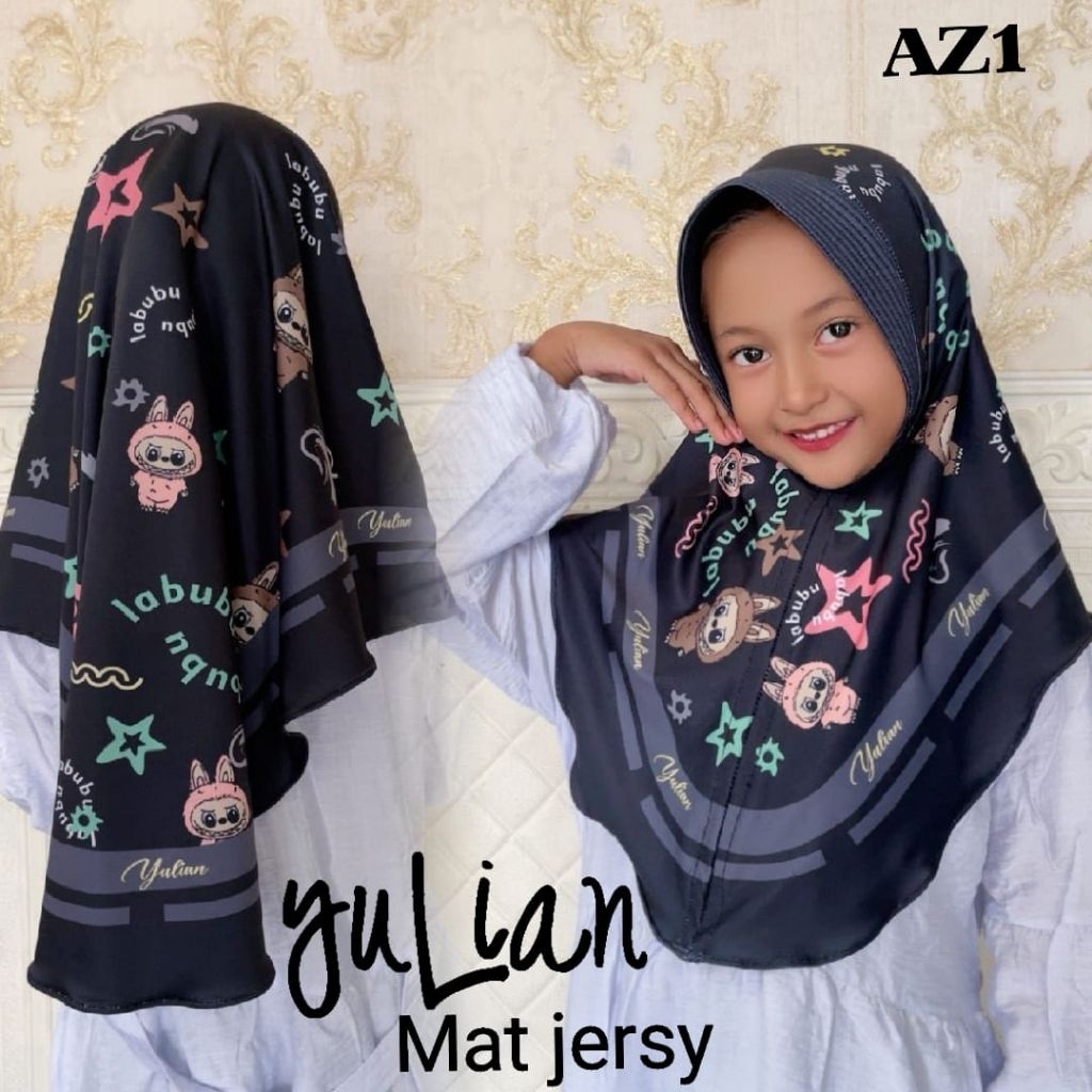 YULIAN AZ 1//HIJAB INSTAN ANAK LABUBU