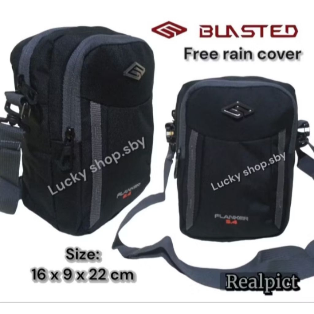Tas Selempang Pria Blasted Original Free Rain Cover