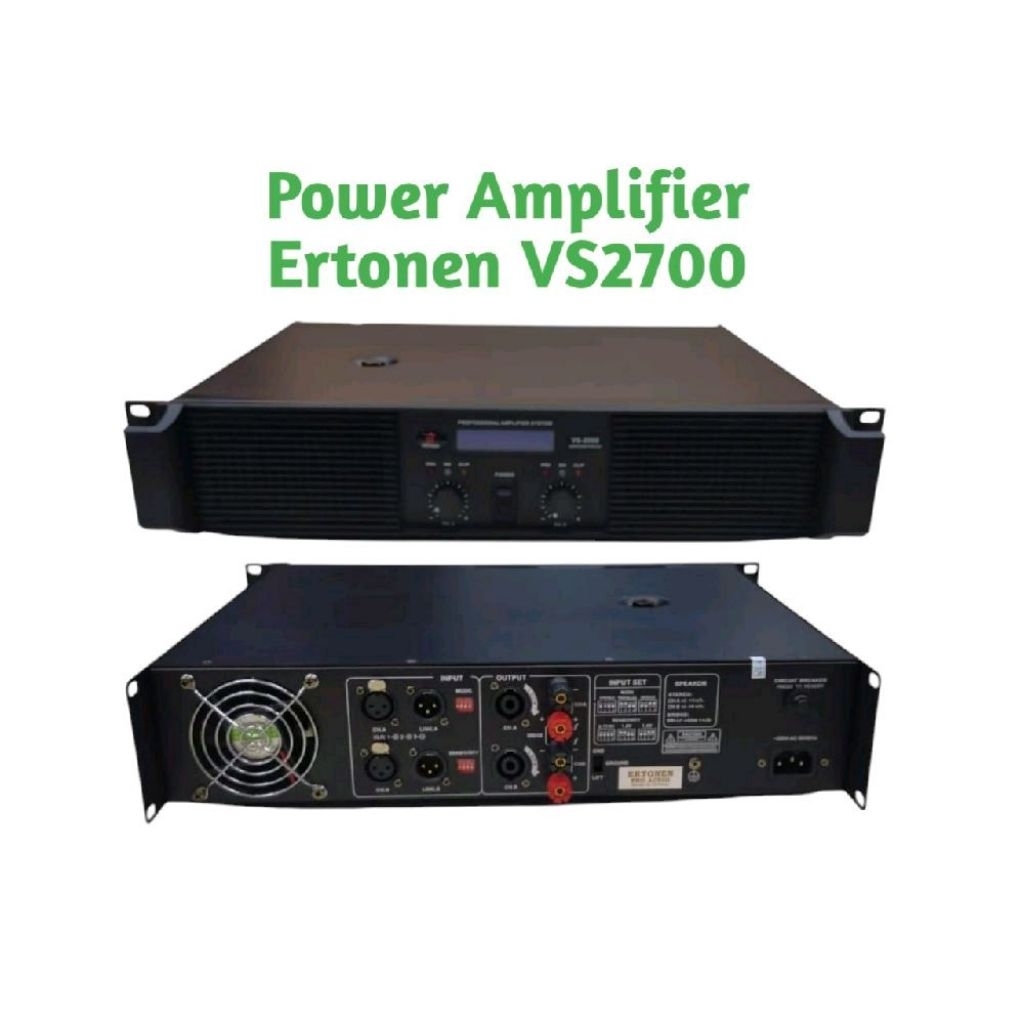 Power Amplifier Ertonen VS2700 2 Channel // Power Amplifier Ertonen 2 Channel VS2700