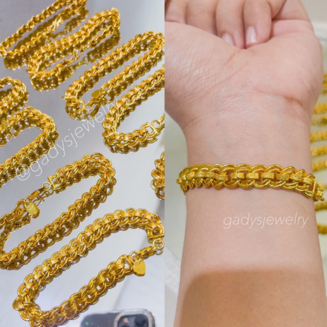 Gelang Coco list viral Lapis Emas 24krt Crum Emas Muda 18gram gelang Cewek Replika Premium Gold
