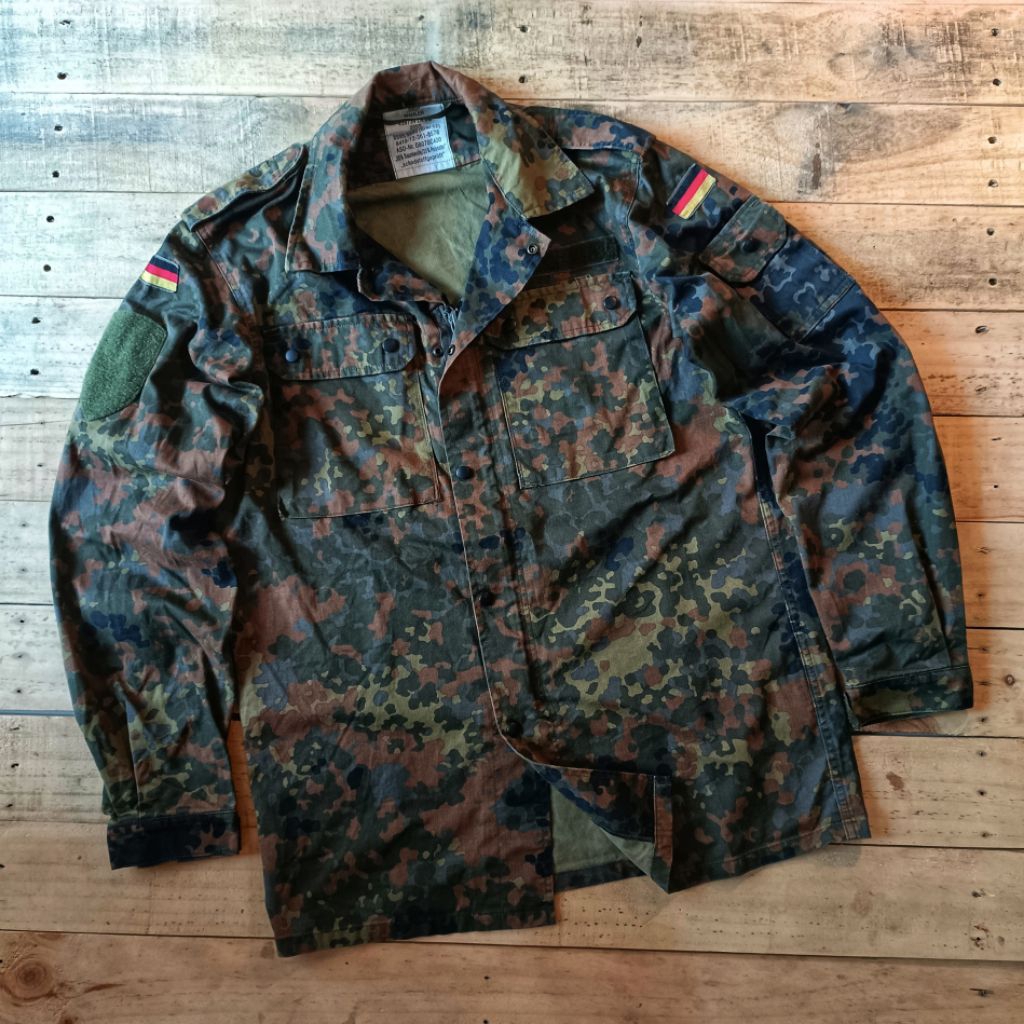 Kemeja Army Jerman Flecktarn Camo Flectarn Moleskin