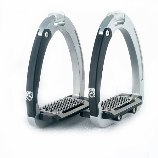 AL Sangkutan kaki pengaman, aksesori pelana 125mm, bahan paduan aluminium, set perlengkapan berkuda 