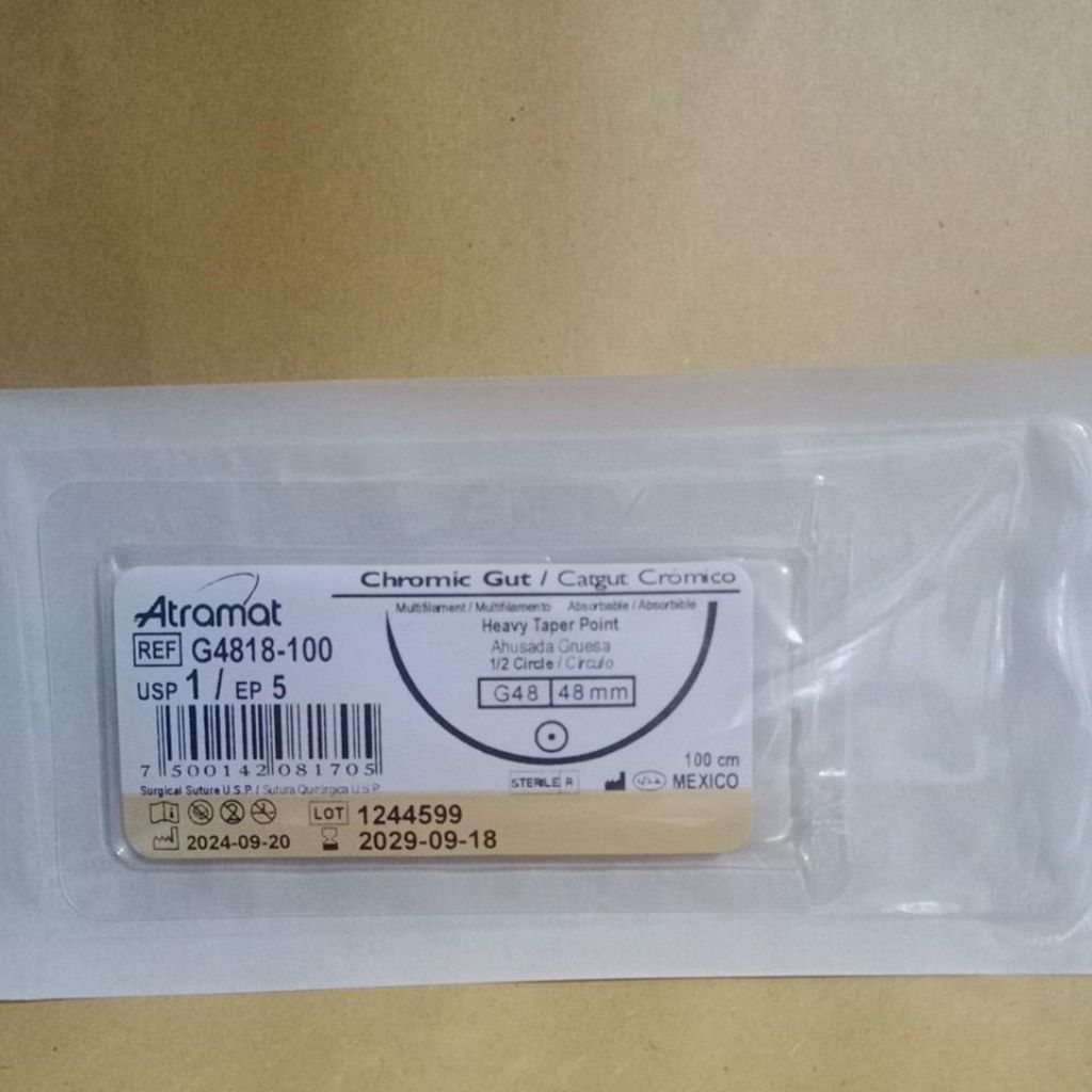 Atramat CHROMIC 1 taper point ( absorbable) /pc
