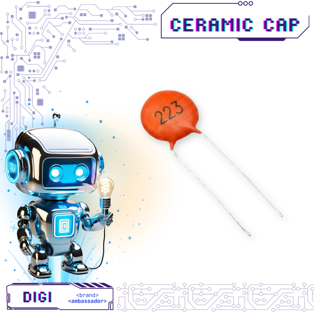 10 pcs Ceramic Capacitor - 22 nF - 223 - Digibot