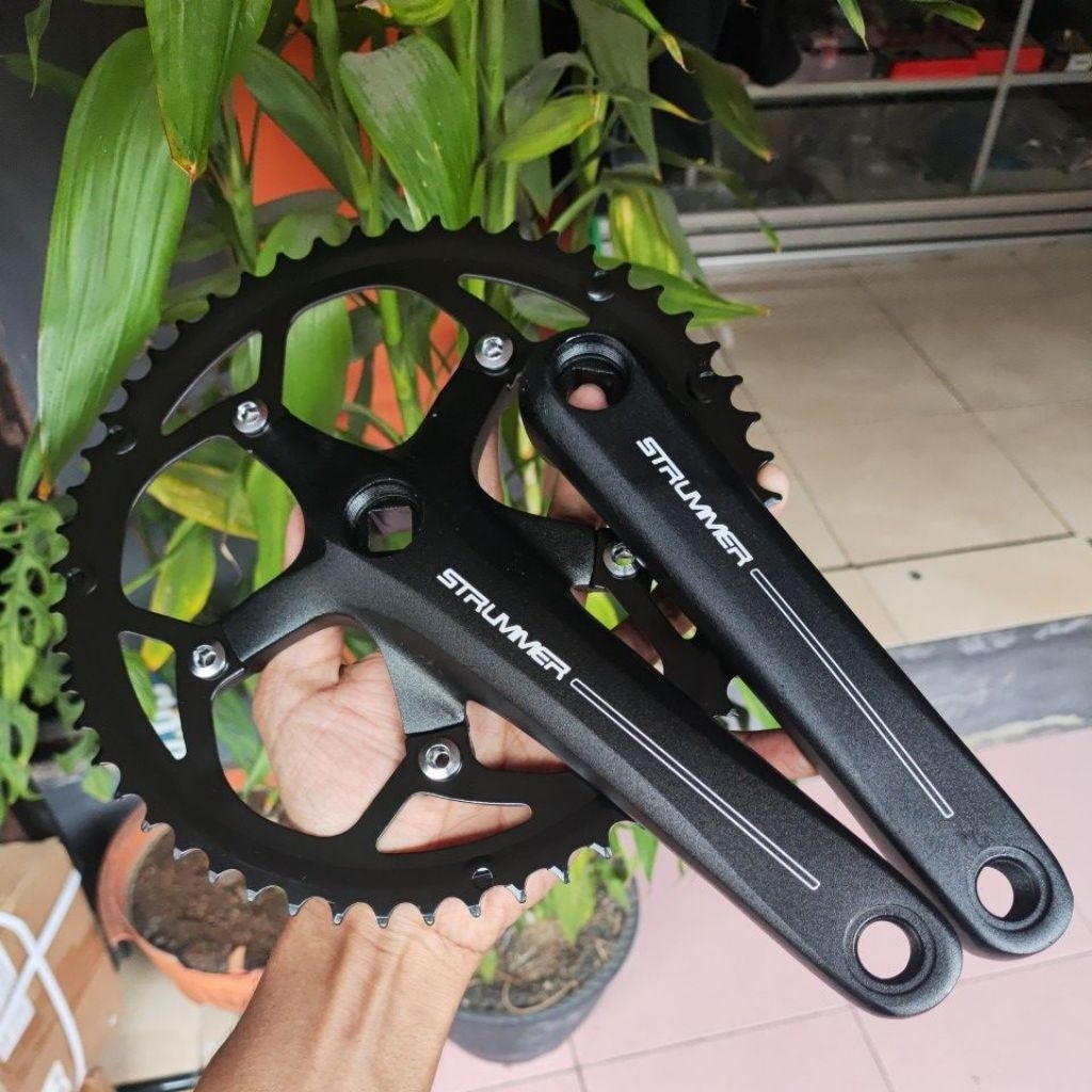 Crank sepeda 52T single crank alloy gear depan sepeda