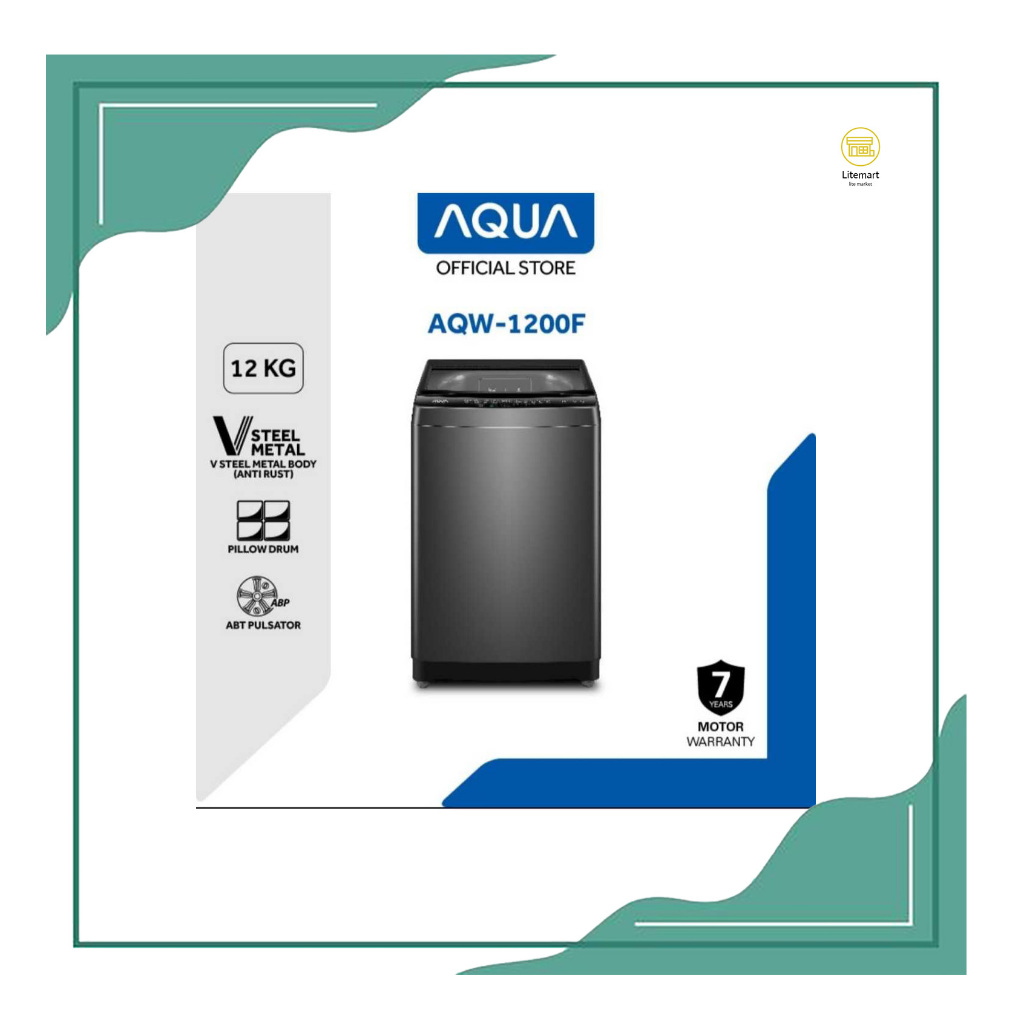 AQUA MESIN CUCI 1 TABUNG 12KG AQW-1200 F