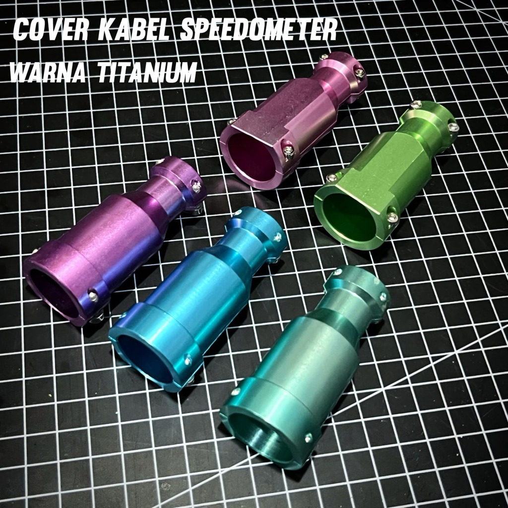 COVER KABEL SPEEDOMETER CNC WARNA TITANIUM MIO NINJA VARIO FIZ R