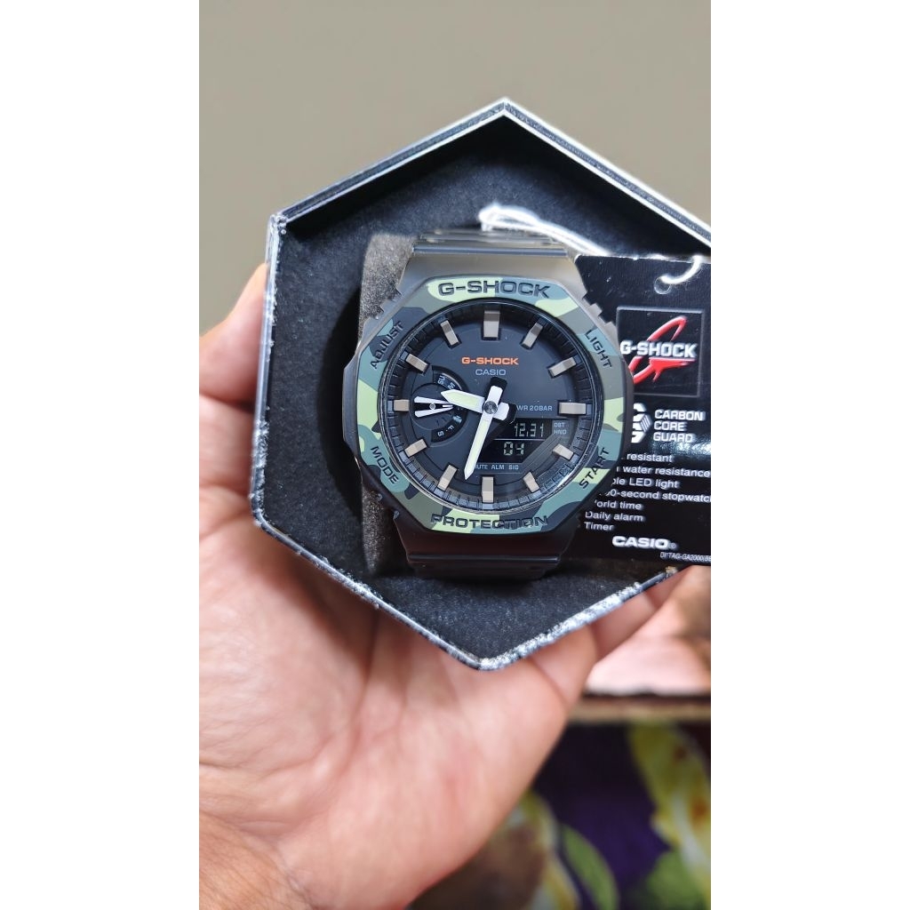 jam gshock GA2100 second