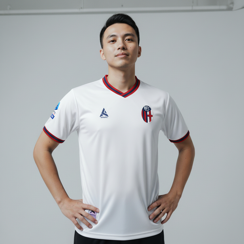 ATHLETIC SPORTWEAR - Jersey Vintage Bola Fantasy Bologna Away 2022-2023 Fullprinting Casual - Atasan