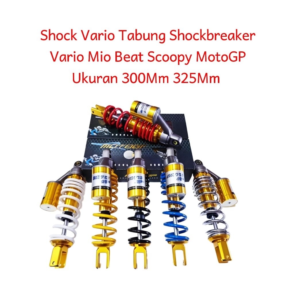 Shock Vario Tabung Shockbreaker Vario Mio Beat Scoopy MotoGP Ukuran 300Mm 325Mm