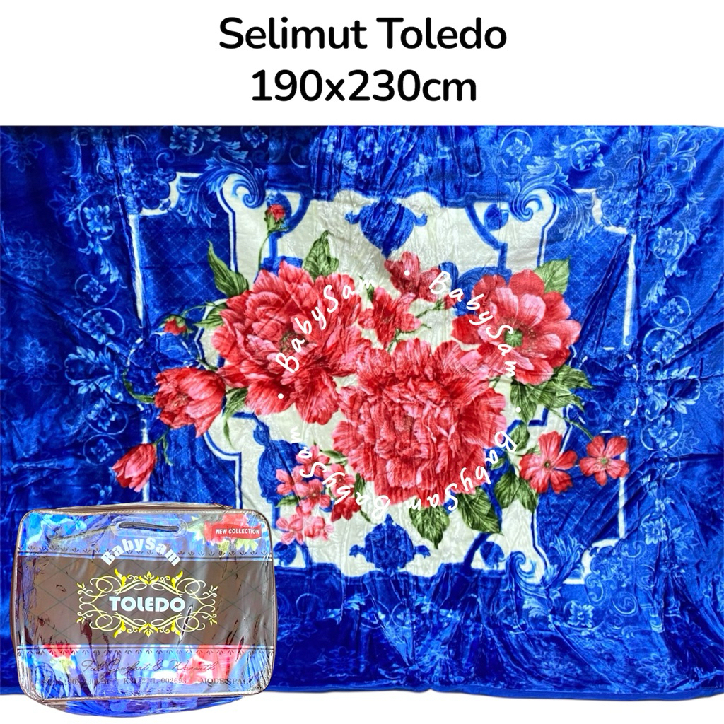 Selimut Toledo Ukuran Jumbo 190 x 230 cm || Selimut Bulu Tebal Premium
