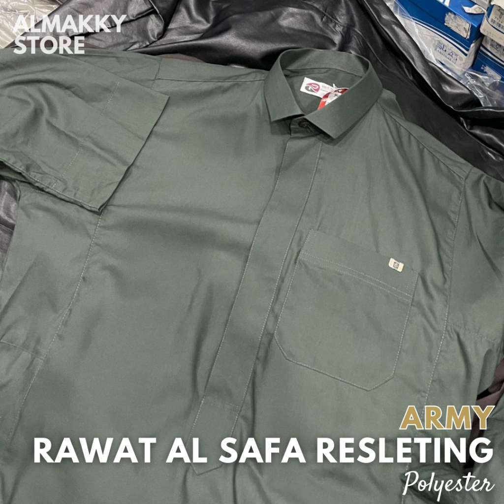 JUBAH RAWAT ALSAFA RESLETING PREMIUM POLYESTER NON BOX - Gamis Pria Kombinasi Premium Al Safa Almakk
