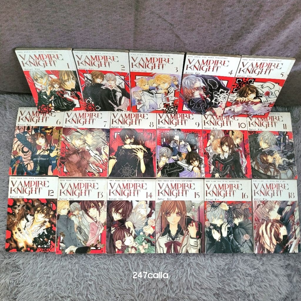 KOMIK PRELOVED VAMPIRE KNIGHT VOL. 1-16 DAN 18 SET BY MATSURI HINO KOLPRI