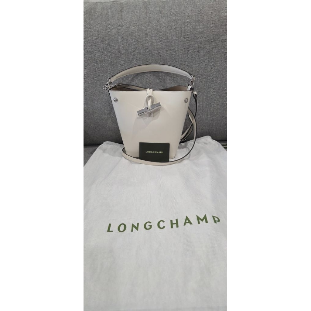Ready Stock: L0ngchamp Roseau Bucket XS - Ecru
