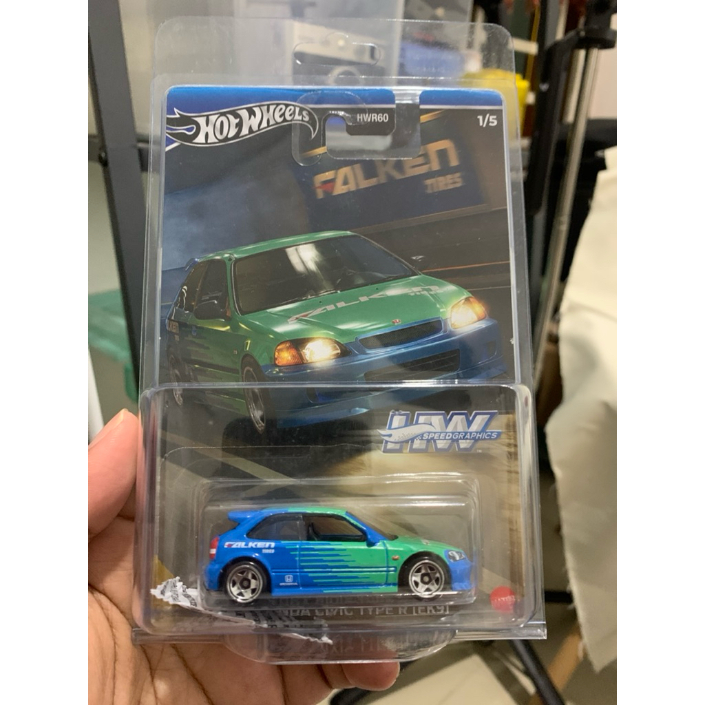 Hotwheels 99 Honda Civic Type R EK9