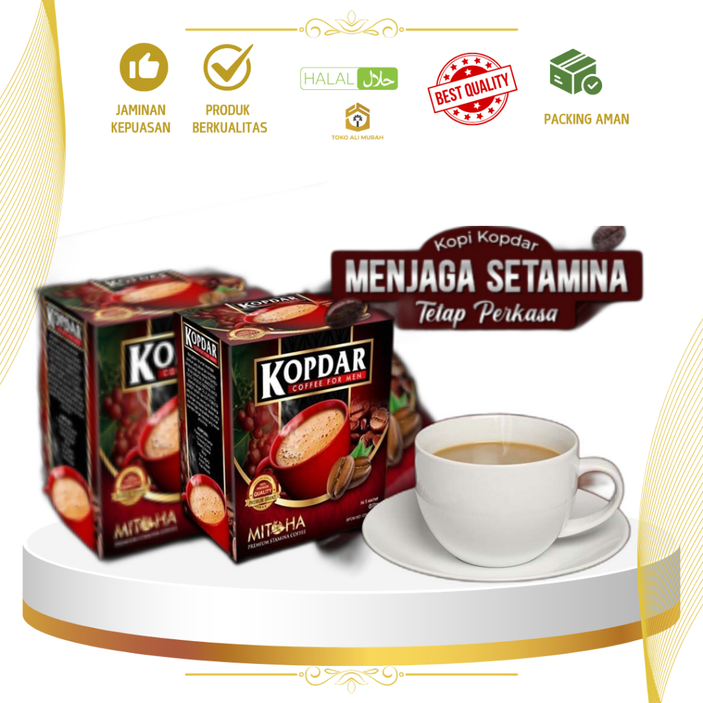 KOPI KOPDAR isi 5 sachet Kopi Instant coffee kopdar