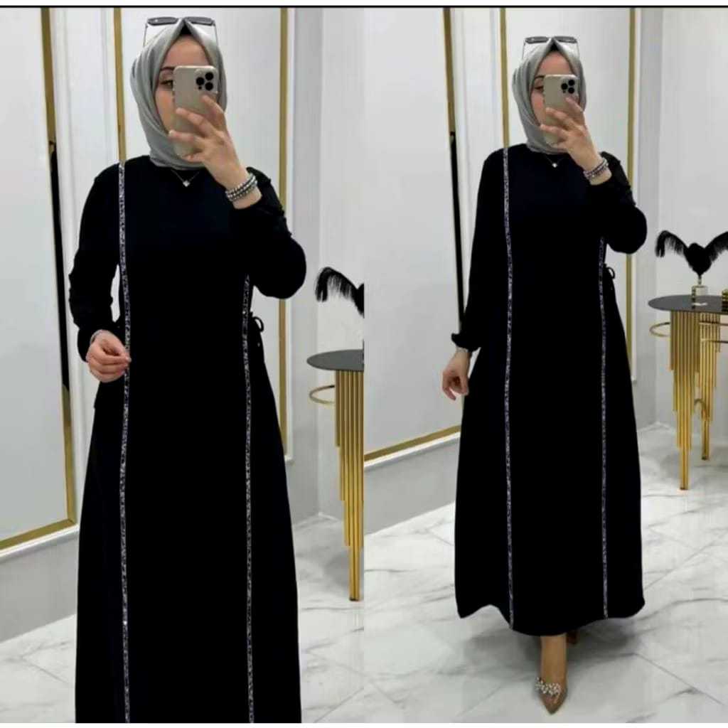 GAMIS ABAYA ASYIFAH CRINKLE AIRFLOW DEWASA GAMIS MUSLIMAH TERBARU DRESS WANITA TERLARIS GAMIS