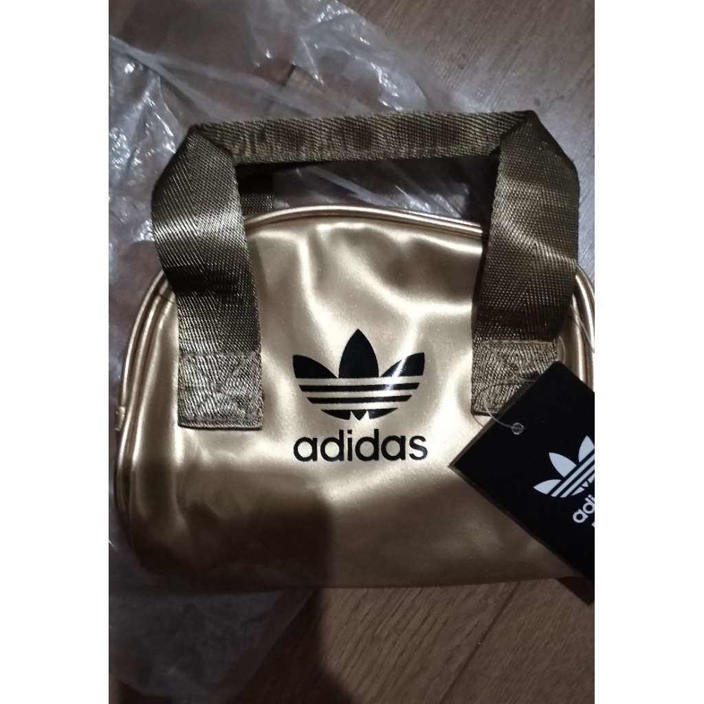 Adidas Adicolor Mini Bowling Bag Gold | Tas Bowling Adidas