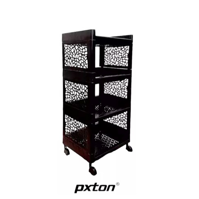 RAK YOYO PXTON / RAK SERBAGUNA RODA / RAK SEPATU PLASTIK RODA 3 SUSUN / RAK YOYO LEMARI SUSUN / HOLD