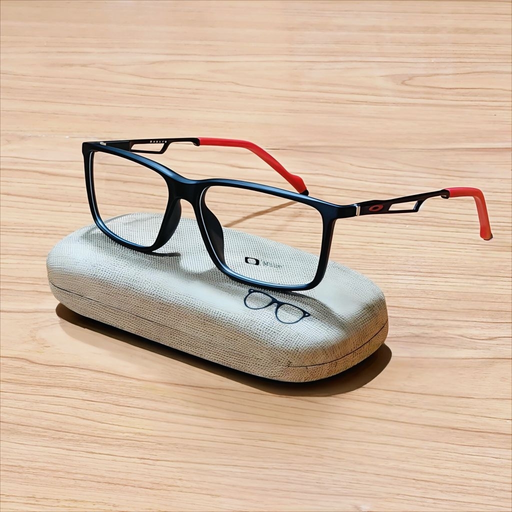 Kacamata Photocromic Blueray Anti Radiasi minus Progresif Double Fokus Auto Fokus Frame kotak Perseg