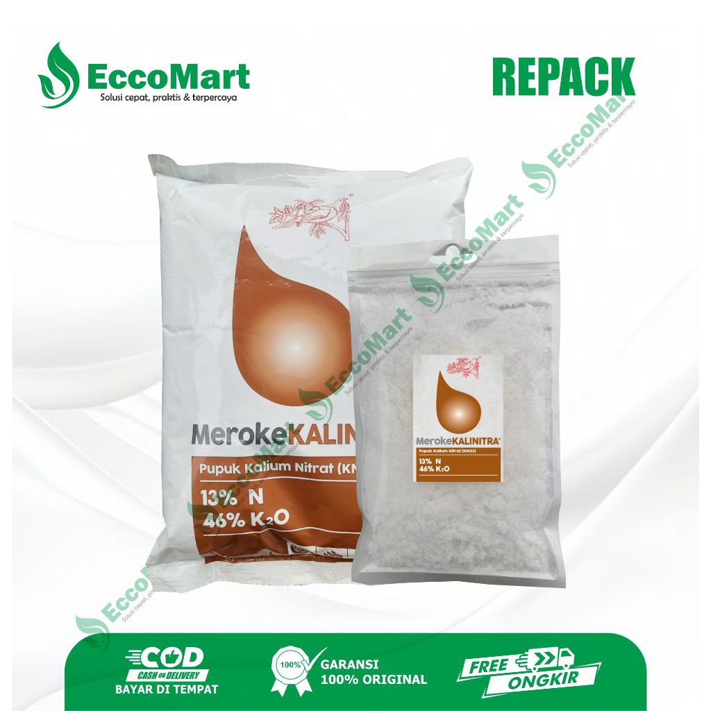 Meroke KALINITRA 200 g - Pupuk Kalium Nitrat - KNO3 Putih