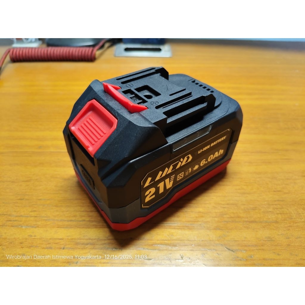 Baterai Bor Lucid LXT 6 Ah 15 Cell 4 Mosfet Battery Cordless Power Tools Drill Impact Wrench Gerinda
