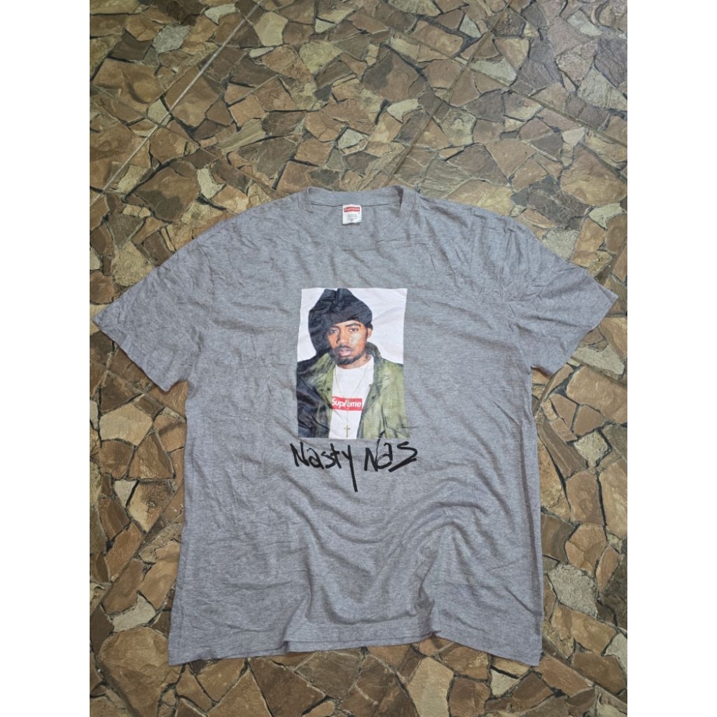 supreme tee nasty nas