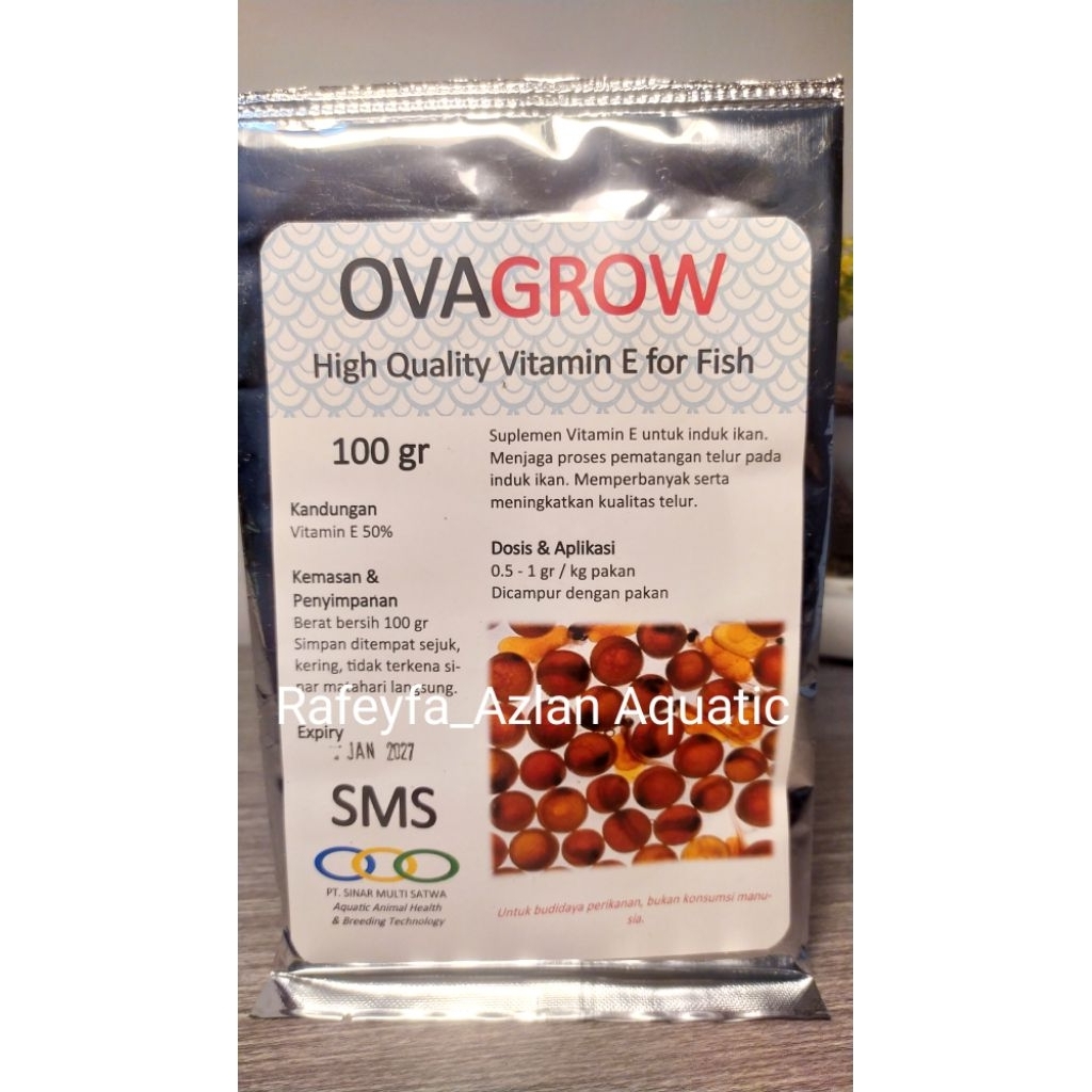 Ovagrow 100gr vitamin E untuk ikan