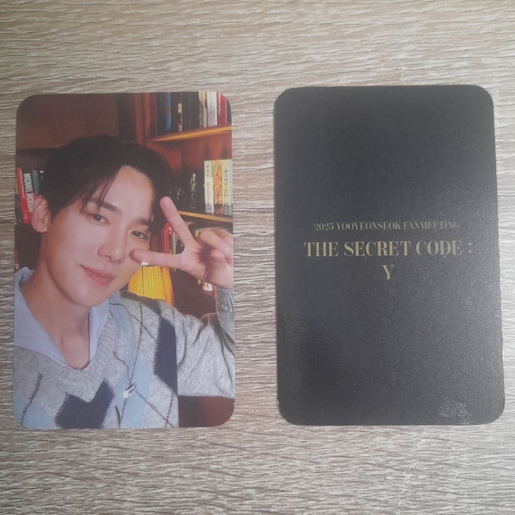 Yoo Yeon Seok ~ Photocard Official Merchandise