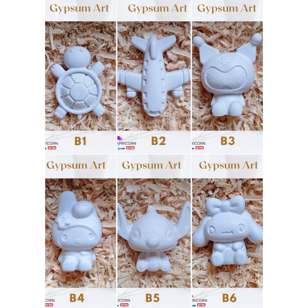 Mainan Anak Gypsum Lukis Karakter