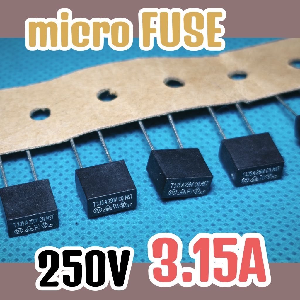 Mini Fuse Micro Fuse sekring sikring T3.15A 250V fuse 3.15 A 250 V 3,15A 250V original