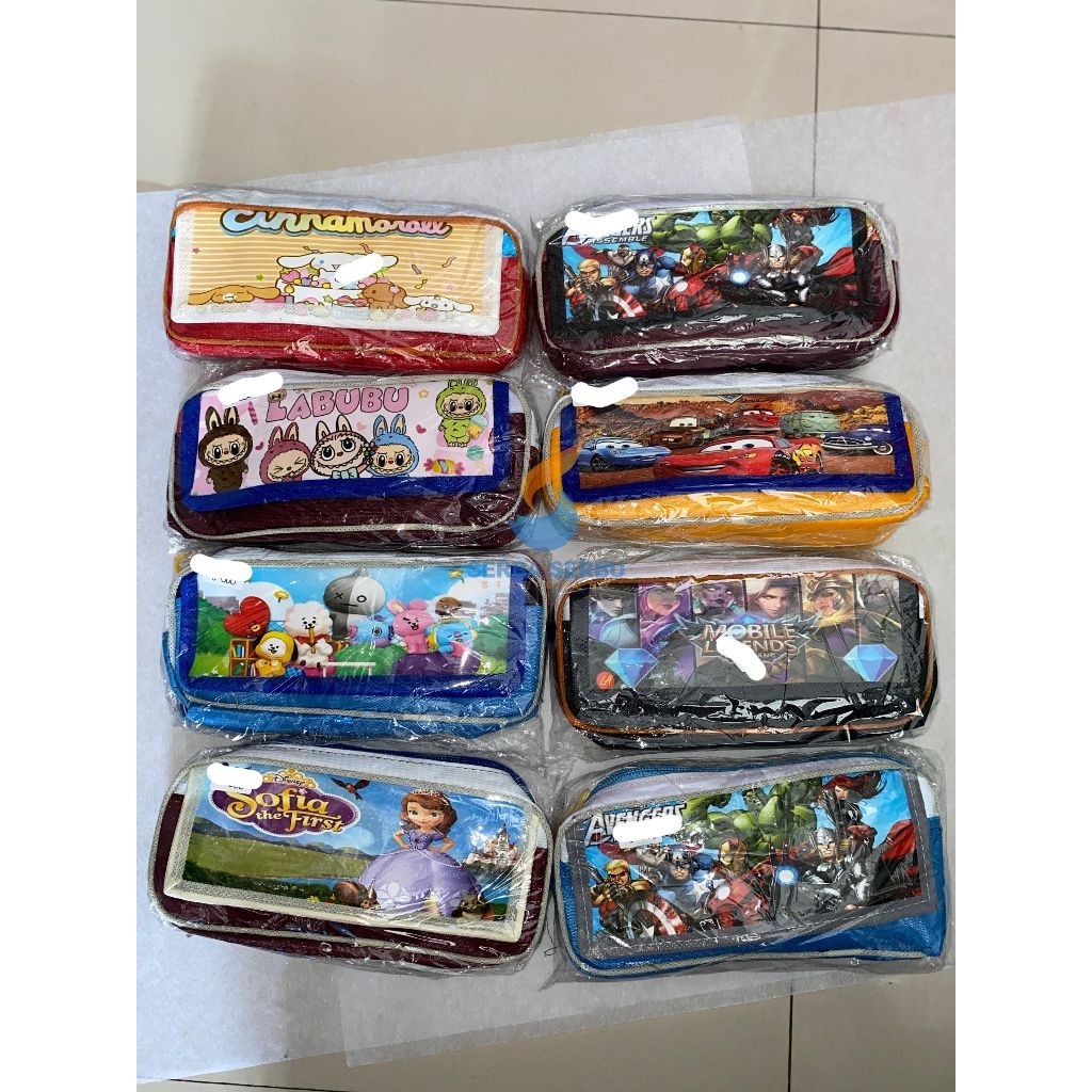 tempat pensil sakultempat pensil karakterl tepak saku karakter tempat pensil saku lontong| tempat pe