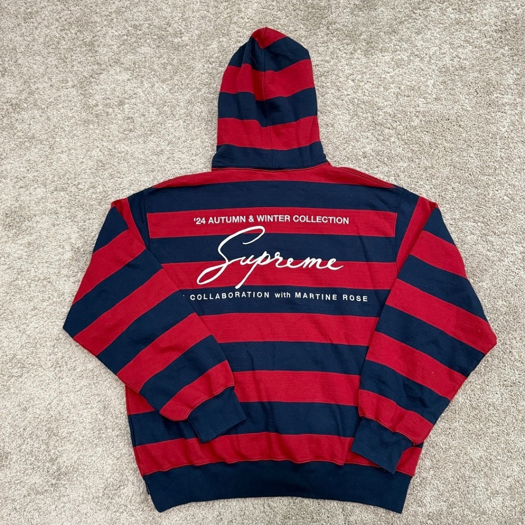 Martine Rose Hooded Sweatshirt Stripe - SUP.