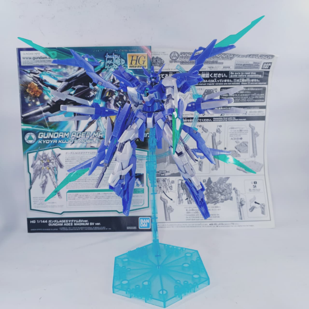 Premium Bandai HGBD Age 2 Magnum SV FXPlosion / Model Kit Gundam HG 1/144 2nd Sudah Rakit HS221