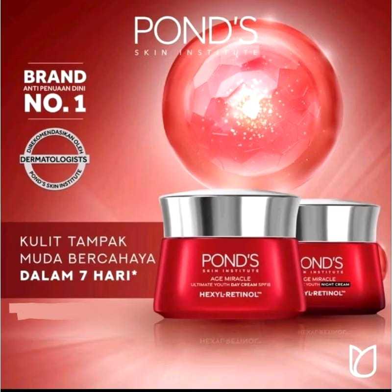(COD)POND'S AGE MIRACLE HEXYL RETINOL 9GR| AGE MIRACLE DAY CREAM | AGE MIRACLE NIGHT CREAM