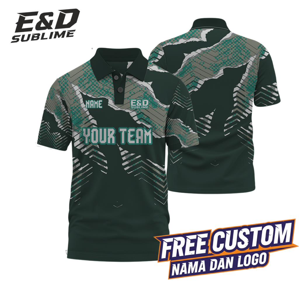 JERSEY CUSTOM PREMIUM - DESAIN SUKA-SUKA  POLO MILITARY