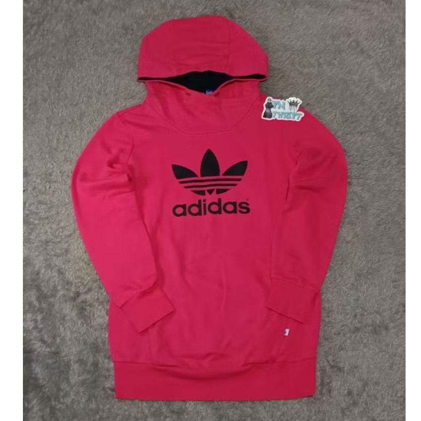 Hoodie Adidas pink cewek
