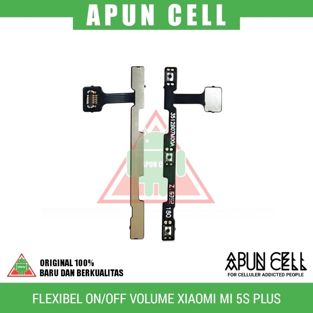 Flexibel Tombol On/Off Volume Xiaomi Mi 5s Plus