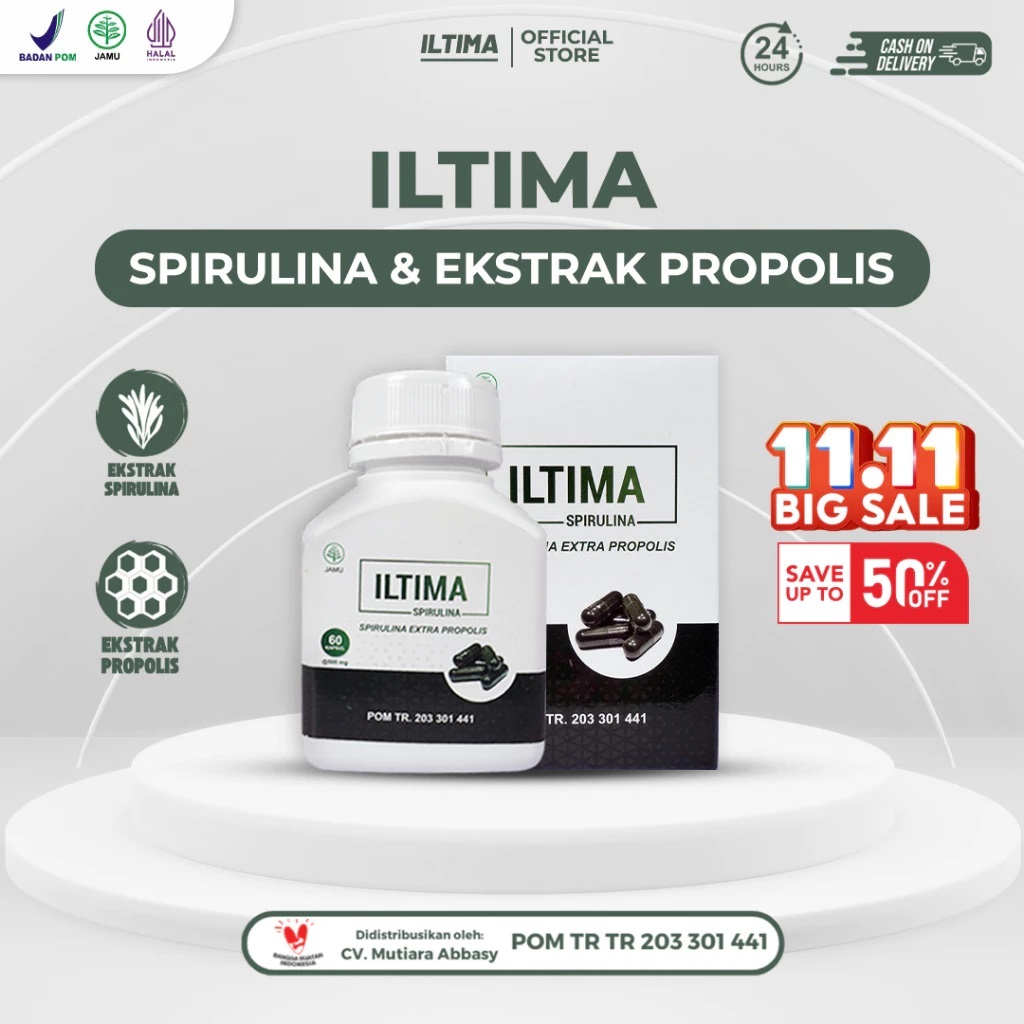 Obat Herbal Batu Ginjal dan Urine ILTIMA Ekstrak SPIRULINA & PROPOLIS infeksi saluran kemih