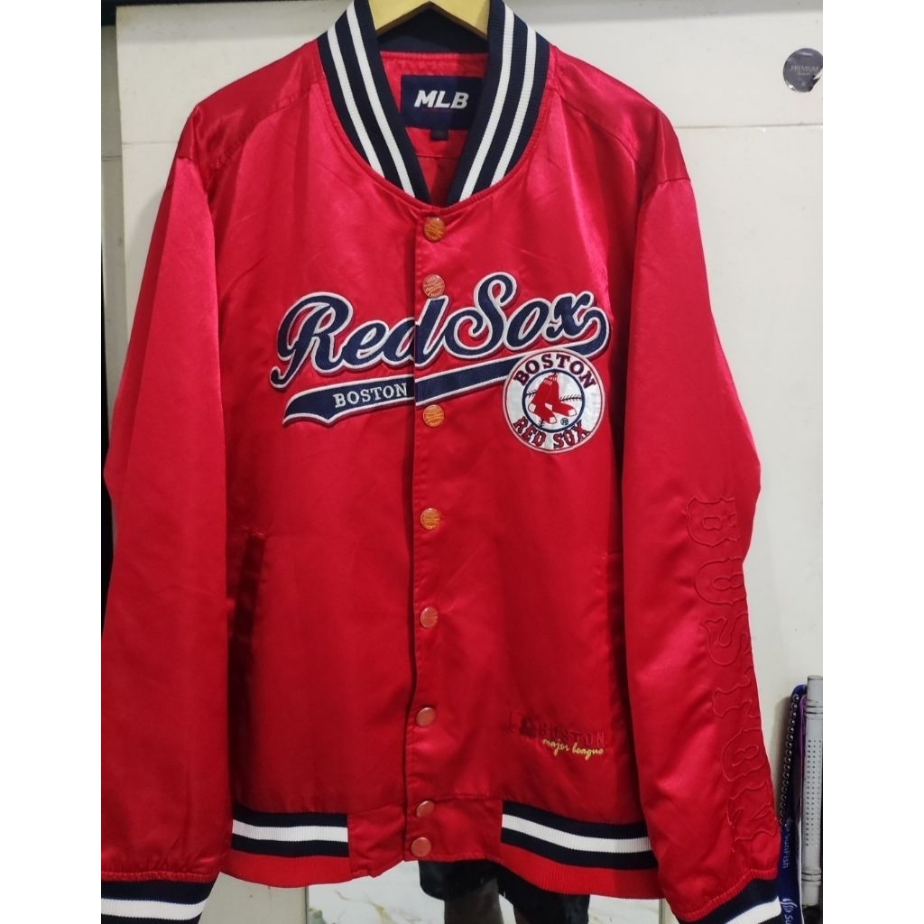 VARSITY SATIN MLB REDSOX BOSTON