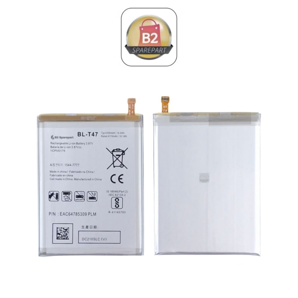 B2 SPAREPART - Baterai BL-T47 Untuk Model LG Velvet 5G Battery