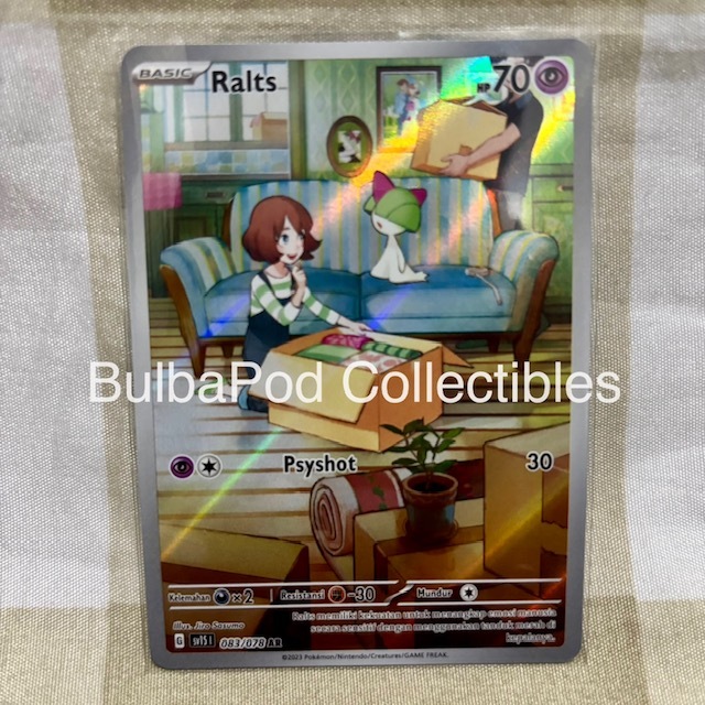 Pokemon TCG Indonesian Ralts sv1S 083/078 AR Scarlet ex