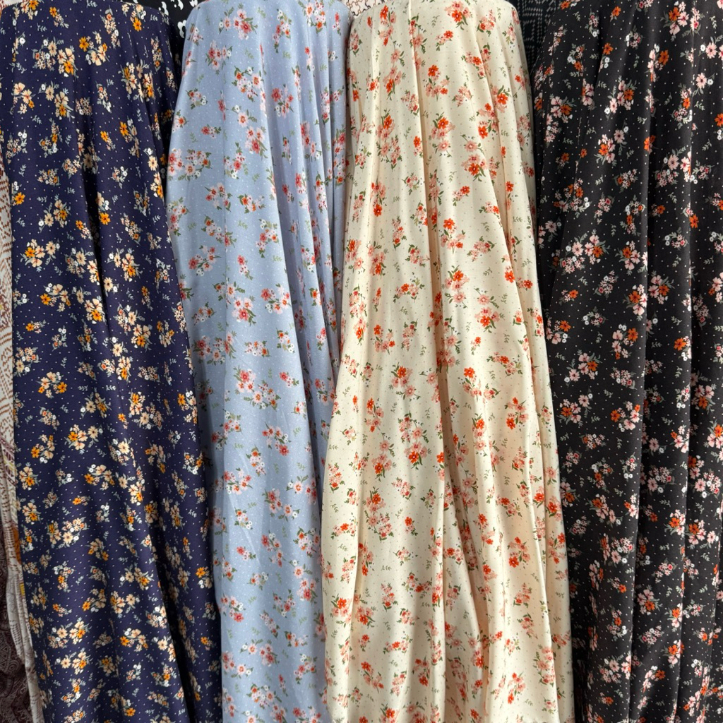 kain katun rayon  premium - rayon viscose - rayon Uniqlo - rayon meteran {HDRI003}